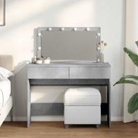 Kaptafel met LED-verlichting 100x40x120 cm betongrijs