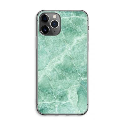 Groen marmer: iPhone 11 Pro Max Transparant Hoesje