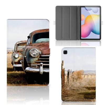 Samsung Galaxy Tab S6 Lite | S6 Lite (2022) Tablet Hoesje met foto Vintage Auto