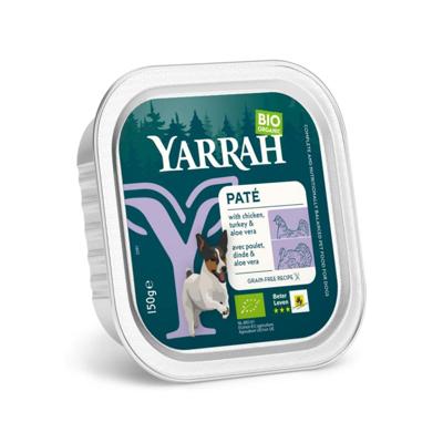 Yarrah Hondenvoer pate met kip en kalkoen bio