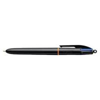 Balpen bic 4kleuren pro met ring m zwart