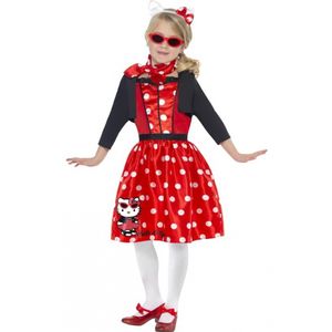 Verkleedkleding Hello Kitty rood 145-158 (10-12 jaar)  -