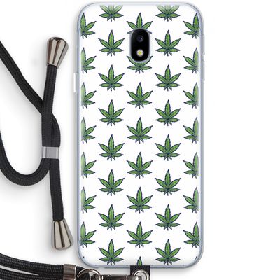 Weed: Samsung Galaxy J3 (2017) Transparant Hoesje met koord