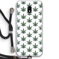Weed: Samsung Galaxy J3 (2017) Transparant Hoesje met koord