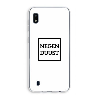 Negenduust vierkant: Samsung Galaxy A10 Transparant Hoesje