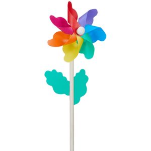 Windmolen tuin/strand - Speelgoed - Multi kleuren - 30 cm   -
