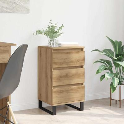 Dressoir met lade artisanaal eikenkleurig Bewerkt hout Dressoir met lade artisanaal eikenkleurig Bewerkt hout