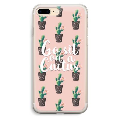 Cactus quote: iPhone 7 Plus Transparant Hoesje