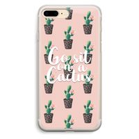 Cactus quote: iPhone 7 Plus Transparant Hoesje