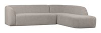 BePureHome Hoekbank 'Sloping' Rechts, kleur Off White Melange