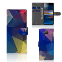 Sony Xperia 10 | Book Case | Polygon Dark