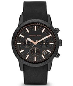 Horlogeband Michael Kors MK8317 Silicoon Zwart 22mm