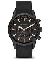 Horlogeband Michael Kors MK8317 Silicoon Zwart 22mm