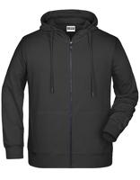 James & Nicholson JN8026 Men´s Zip-Hoody - /Black - S