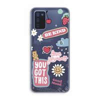 Positivity: Samsung Galaxy A03s Transparant Hoesje
