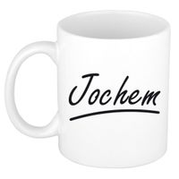 Naam cadeau mok / beker Jochem met sierlijke letters 300 ml