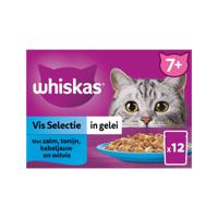 Whiskas 7+ Selectie in gelei - Vis - 24 x 85 g - thumbnail