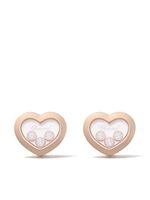 Chopard puces d'oreille Happy Diamonds en or rose 18ct