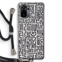 Moroccan Print: Xiaomi Redmi Note 10 Pro Transparant Hoesje met koord