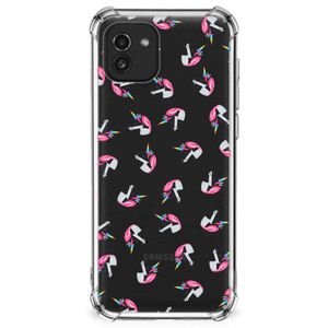 Doorzichtige Silicone Hoesje voor Samsung Galaxy A03 Unicorns