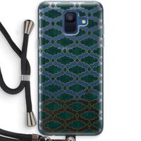 Moroccan tiles: Samsung Galaxy A6 (2018) Transparant Hoesje met koord