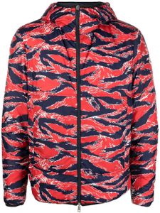 Moncler veste bomber réversible à imprimé graphique - Bleu