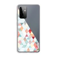 Gekleurde driehoekjes pastel: Samsung Galaxy A72 Transparant Hoesje