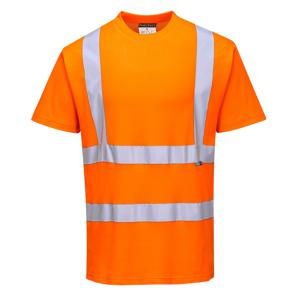 Veiligheids t-shirt oranje - L