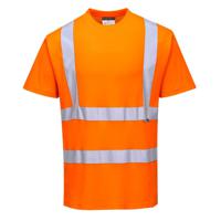 Veiligheids t-shirt oranje - L