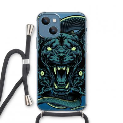 Cougar and Vipers: iPhone 13 mini Transparant Hoesje met koord