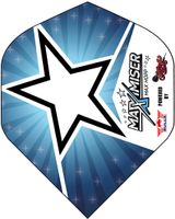 Bull's Powerflite Max Hopp standard Blue Star dart flights - thumbnail