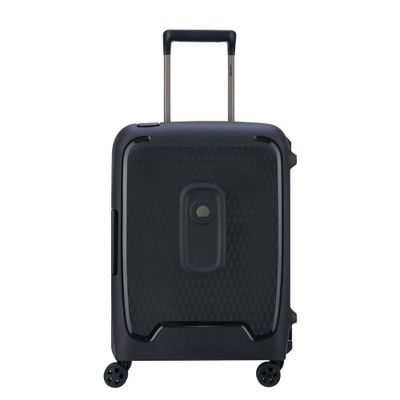 Delsey Moncey 4 Wheel Slim Cabin Trolley 55 Black