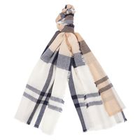 Lawers Tartan Scarf Hessian/Navy