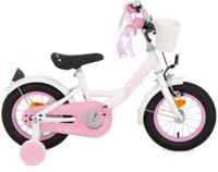 AMIGO Perfect 12 Inch 21 cm Meisjes Terugtraprem Wit/Roze AMIGO Perfect 12 Inch 21 cm Meisjes Terugtraprem Wit/Roze