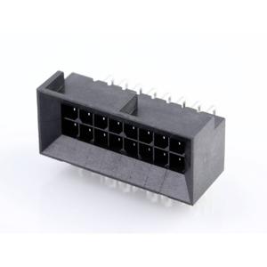 Molex 444281601 Male header, inbouw (standaard) Totaal aantal polen: 16 Inhoud: 1 stuk(s) Tray