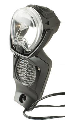 Gazelle Koplamp light vision v2 voor naafdynamo - zwart