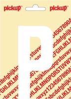 Plakletter Nobel Sticker witte letter P - Pickup