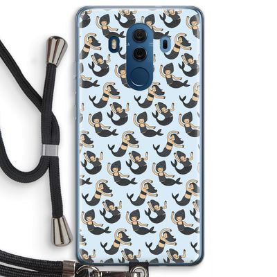 Zeemeermin: Huawei Mate 10 Pro Transparant Hoesje met koord