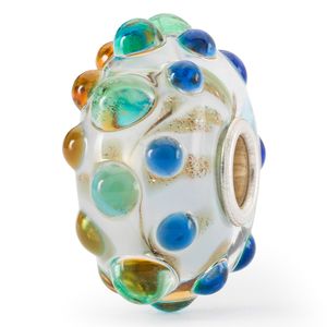 Trollbeads TGLBE-20377 Kraal Zandkorrels zilver-glas