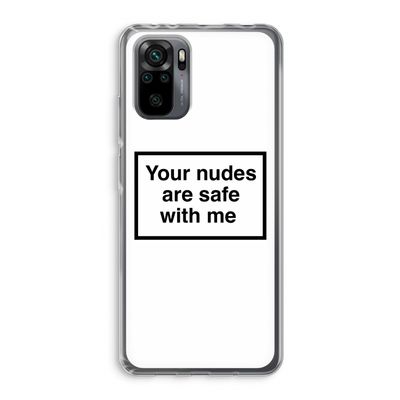 Safe with me: Xiaomi Redmi Note 10 Pro Transparant Hoesje