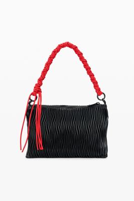 Middelgrote tas met reliëf - BLACK - U