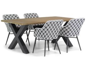 Lifestyle Crossway/Cardiff 180 cm dining tuinset 5-delig