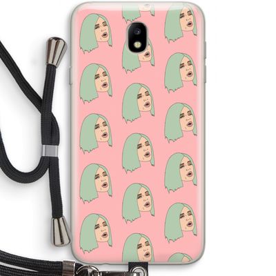 King Kylie: Samsung Galaxy J7 (2017) Transparant Hoesje met koord
