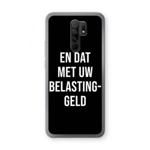 Belastinggeld - Zwart: Xiaomi Redmi 9 Transparant Hoesje