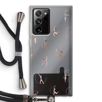 Dancing #3: Samsung Galaxy Note 20 Ultra / Note 20 Ultra 5G Transparant Hoesje met koord