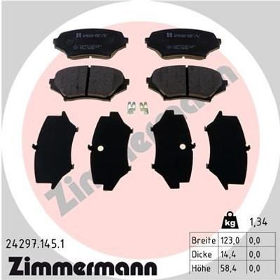 Remblokkenset, schijfrem 242971451