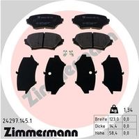 Remblokkenset, schijfrem 242971451