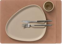 LIND DNA Placemats Nupo - Leer - Old Rose - 45 x 35 cm - 2 Stuks