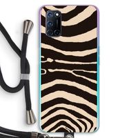Arizona Zebra: Oppo A72 Transparant Hoesje met koord
