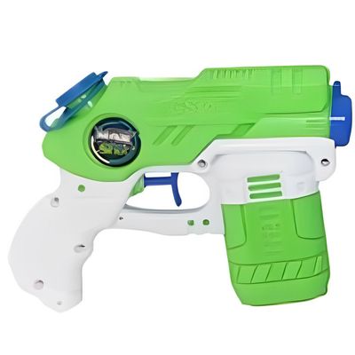 Waterpistooltje/waterpistool - groen/wit - 18 cm - speelgoed